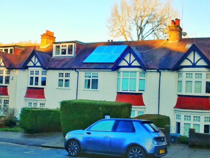 Selling London house with solar panels