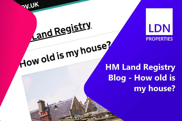 When was my house built - blog from Land Registry