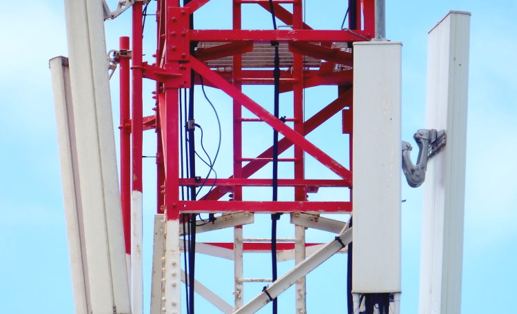 Mobile mast near property