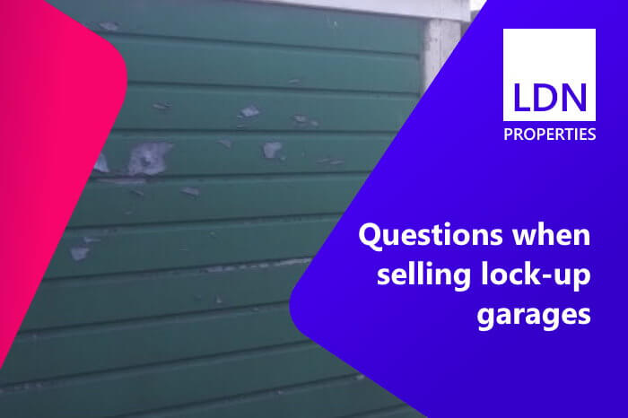 Questions when selling lock up garages