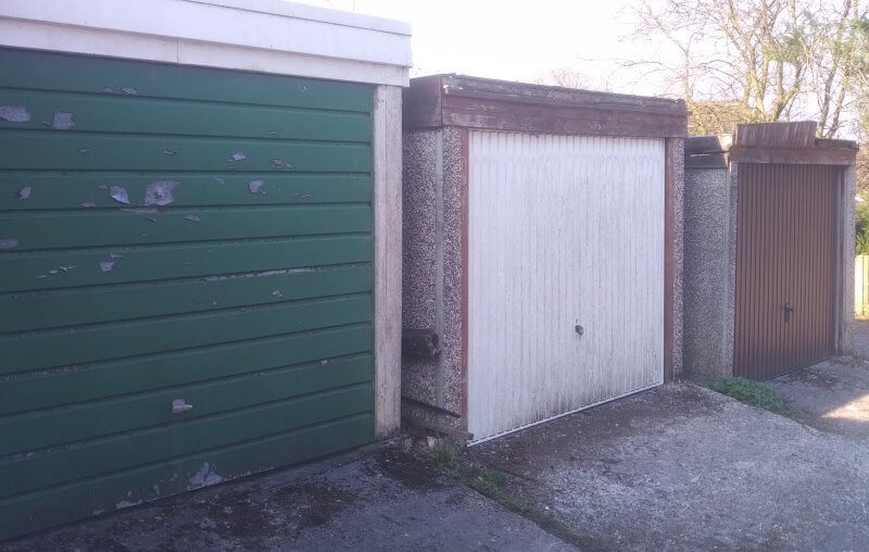 Selling a row of lockup garages