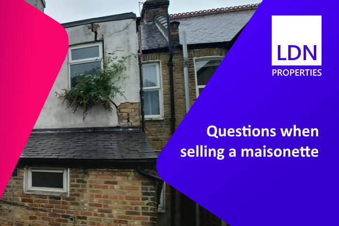 Questions when selling a maisonette