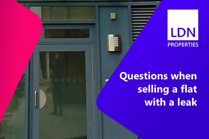 Questions when selling a flat with a leak