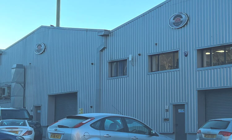 Warehouse on industrial estate