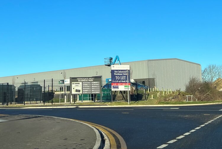 Warehouse units in countryside