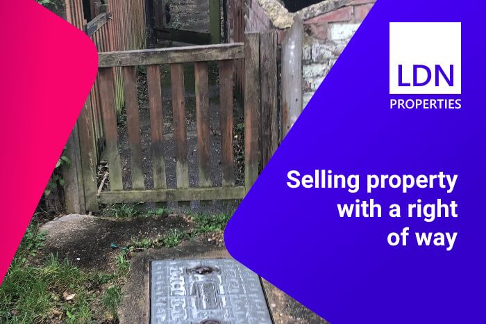 Selling property with right of way