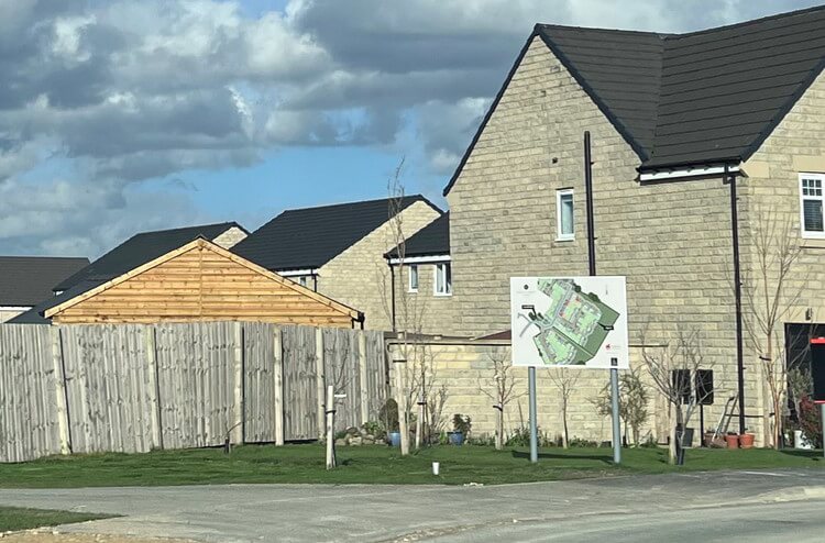 Sell self build property on estate