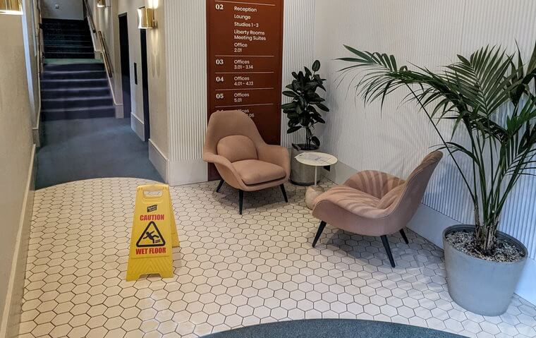 entrance to business centre