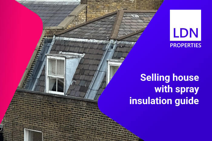 Selling house with spray insulation - guide
