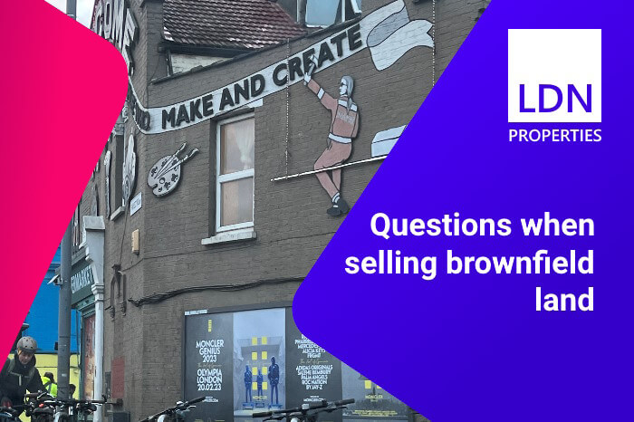 Questions when selling brownfield land