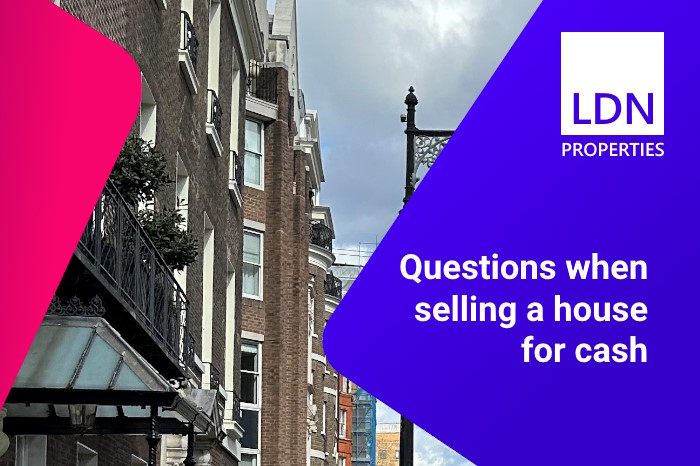 Questions when selling a house for cash