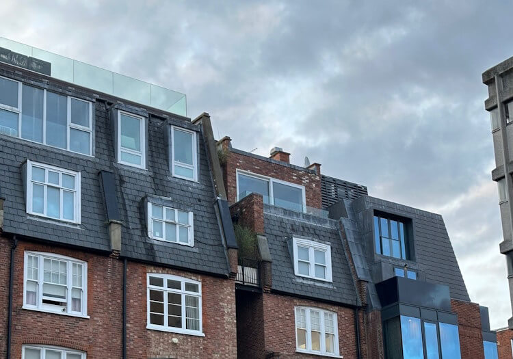 Property with mansard roof