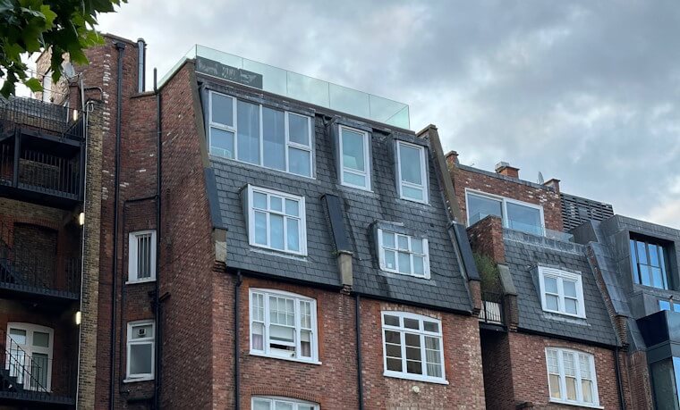 Selling flat with a mansard roof